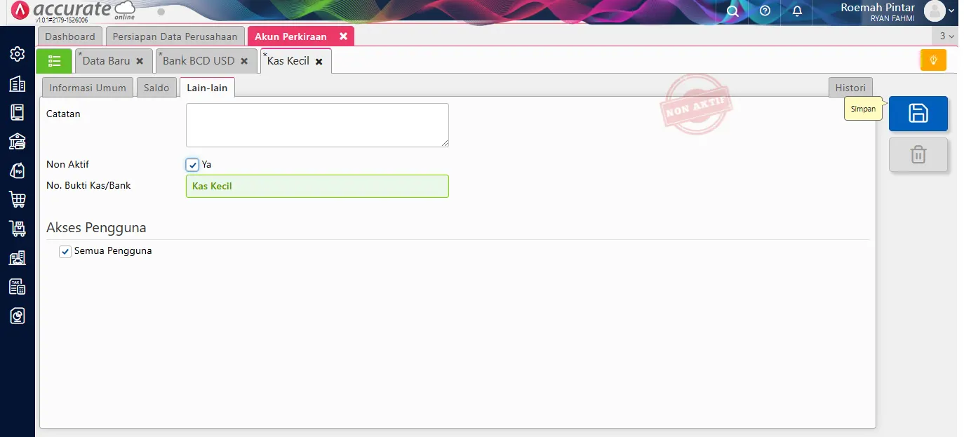 membuat dan mengelola akun perkiraan